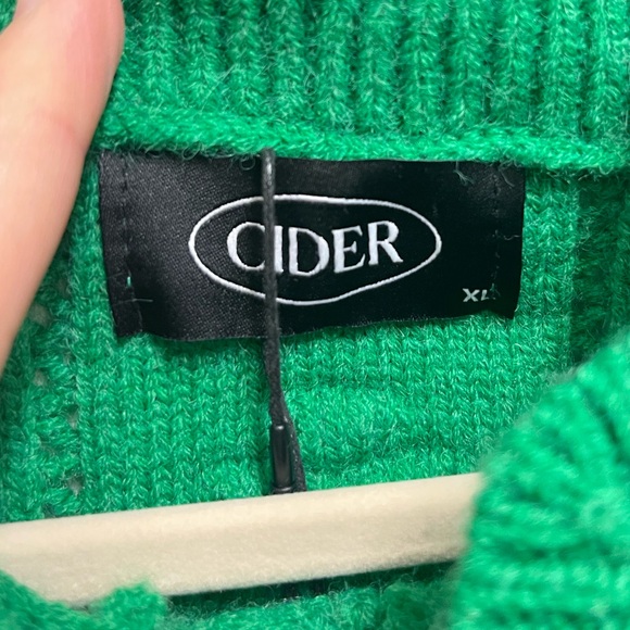 NWT Cider Green Knit Sweater - Picture 5 of 9
